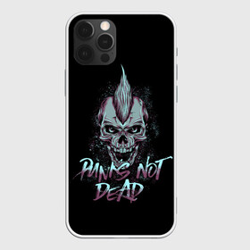 Чехол для iPhone 12 Pro Max с принтом Панк скелет , Силикон |  | alternative | music | punk | punks not dead | rock | альтернатива | музыка | панк | панки не умерают | панкс нот дэд | рок