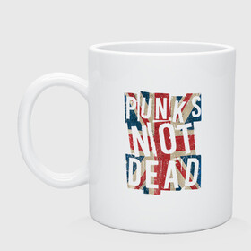 Кружка керамическая с принтом Punks not dead , керамика | объем — 330 мл, диаметр — 80 мм. Принт наносится на бока кружки, можно сделать два разных изображения | alternative | music | punk | punks not dead | rock | альтернатива | музыка | панк | панки не умерают | панкс нот дэд | рок