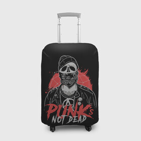 Чехол для чемодана 3D с принтом Грозный панк , 86% полиэфир, 14% спандекс | двустороннее нанесение принта, прорези для ручек и колес | alternative | music | punk | punks not dead | rock | альтернатива | музыка | панк | панки не умерают | панкс нот дэд | рок