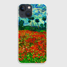 Чехол для iPhone 13 mini с принтом Поле с маками, Ван Гог ,  |  | art | van gogh | vincent van gogh | абстракционизм | арт | ван гог | винсент ван гог | деревья | импрессионизм | искусство | картина | картины маслом | краски | маки | небо | поляна | природа | провинция | рисунок