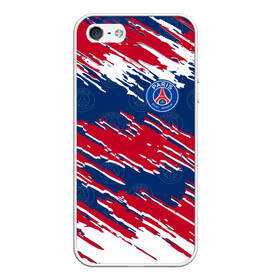 Чехол для iPhone 5/5S матовый с принтом ФК ПСЖ / PARIS SAINT GERMAIN , Силикон | Область печати: задняя сторона чехла, без боковых панелей | paris saint germain | psg | saint | sport | париж | псг | спорт | футбол