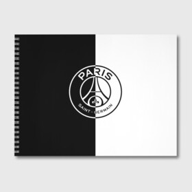 Альбом для рисования с принтом ФК ПСЖ / PSG BLACK & WHITE , 100% бумага
 | матовая бумага, плотность 200 мг. | paris saint germain | psg | saint | sport | париж | псг | спорт | футбол