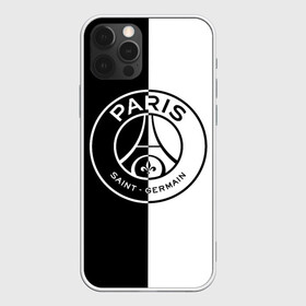 Чехол для iPhone 12 Pro Max с принтом ФК ПСЖ / PSG BLACK & WHITE , Силикон |  | paris saint germain | psg | saint | sport | париж | псг | спорт | футбол