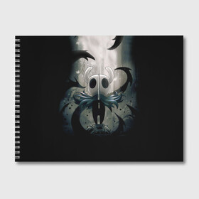 Альбом для рисования с принтом Hollow Knight , 100% бумага
 | матовая бумага, плотность 200 мг. | games | hollow | hollow knight | knight | steam | игры | компьютерные игры