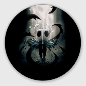 Коврик для мышки круглый с принтом Hollow Knight , резина и полиэстер | круглая форма, изображение наносится на всю лицевую часть | games | hollow | hollow knight | knight | steam | игры | компьютерные игры