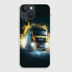 Чехол для iPhone 13 mini с принтом Man Leon ,  |  | man | man truck | man грузовик | truck | trucks | грузовик | грузовики | дальнобои | дальнобой | дальнобойщик | мен | мен грузовик | фура | фуры