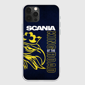 Чехол для iPhone 12 Pro с принтом Scania king of the road , силикон | область печати: задняя сторона чехла, без боковых панелей | scania | scania truck | scania грузовик | truck | trucks | грузовик | грузовики | дальнобои | дальнобой | дальнобойщик | скания | скания грузовик | фура | фуры