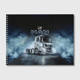 Альбом для рисования с принтом Man фура , 100% бумага
 | матовая бумага, плотность 200 мг. | man | man truck | man грузовик | truck | trucks | грузовик | грузовики | дальнобои | дальнобой | дальнобойщик | мен | мен грузовик | фура | фуры