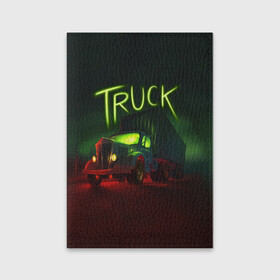 Обложка для паспорта матовая кожа с принтом Truck neon , натуральная матовая кожа | размер 19,3 х 13,7 см; прозрачные пластиковые крепления | truck | trucks | грузовик | грузовики | дальнобои | дальнобой | дальнобойщик | фура | фуры