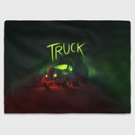 Плед 3D с принтом Truck neon , 100% полиэстер | закругленные углы, все края обработаны. Ткань не мнется и не растягивается | truck | trucks | грузовик | грузовики | дальнобои | дальнобой | дальнобойщик | фура | фуры
