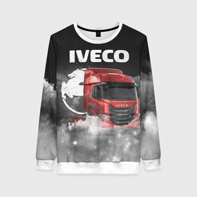 Женский свитшот 3D с принтом Iveco truck , 100% полиэстер с мягким внутренним слоем | круглый вырез горловины, мягкая резинка на манжетах и поясе, свободная посадка по фигуре | iveco | iveco truck | iveco грузовик | truck | trucks | грузовик | грузовики | дальнобои | дальнобой | дальнобойщик | ивеко | ивеко грузовик | фура | фуры