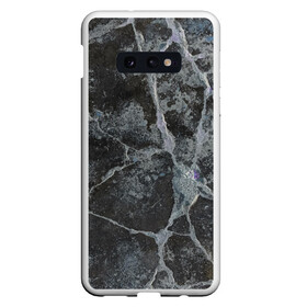 Чехол для Samsung S10E с принтом Лунный камень , Силикон | Область печати: задняя сторона чехла, без боковых панелей | Тематика изображения на принте: art | бетон | булыжник | луна | текстура | трещина