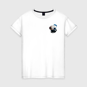 Женская футболка хлопок с принтом Плачущий Синдзи , 100% хлопок | прямой крой, круглый вырез горловины, длина до линии бедер, слегка спущенное плечо | Тематика изображения на принте: evangelion | евангелион | синдзи