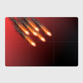 Магнитный плакат 3Х2 с принтом Падение комет , Полимерный материал с магнитным слоем | 6 деталей размером 9*9 см | asteroid | comet | астероид | комета