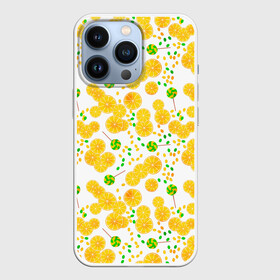 Чехол для iPhone 13 Pro с принтом Лимонная карамель ,  |  | Тематика изображения на принте: детский | карамель | конфеты | лимон | лимонный узор | малышам | сладости | чупа чупс