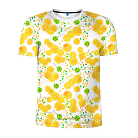 Мужская футболка 3D спортивная с принтом Лимонная карамель  , 100% полиэстер с улучшенными характеристиками | приталенный силуэт, круглая горловина, широкие плечи, сужается к линии бедра | детский | карамель | конфеты | лимон | лимонный узор | малышам | сладости | чупа чупс