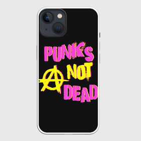 Чехол для iPhone 13 с принтом Панк анархия ,  |  | alternative | music | punk | punks not dead | rock | альтернатива | музыка | панк | панки не умерают | панкс нот дэд | рок