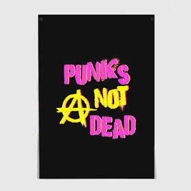 Постер с принтом Панк анархия , 100% бумага
 | бумага, плотность 150 мг. Матовая, но за счет высокого коэффициента гладкости имеет небольшой блеск и дает на свету блики, но в отличии от глянцевой бумаги не покрыта лаком | alternative | music | punk | punks not dead | rock | альтернатива | музыка | панк | панки не умерают | панкс нот дэд | рок