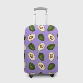 Чехол для чемодана 3D с принтом Авокадо паттерн , 86% полиэфир, 14% спандекс | двустороннее нанесение принта, прорези для ручек и колес | avocado | авокадо | авокадо паттерн | авокадо с косточкой | еда | зеленый | косточка | овощ | орнамент | паттерн | полезное питание | узор | фиолетовый