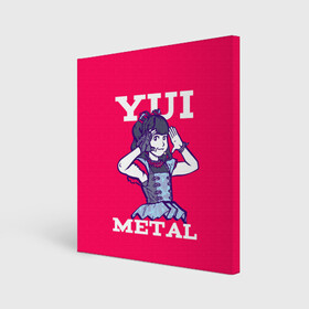 Холст квадратный с принтом Юи Метал , 100% ПВХ |  | alternative | baby metal | babymetal | metall | music | rock | альтернатива | каваий метал | металл | музыка | рок | юи мидзуно