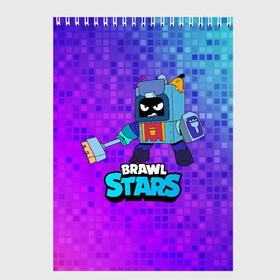 Скетчбук с принтом Ash Brawl Stars Эш  , 100% бумага
 | 48 листов, плотность листов — 100 г/м2, плотность картонной обложки — 250 г/м2. Листы скреплены сверху удобной пружинной спиралью | Тематика изображения на принте: ash | brawl | brawl stars | brawlstars | brawl_stars | аш | бравл | бравлстарс | эш