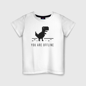 Детская футболка хлопок с принтом Programm v 1.0 , 100% хлопок | круглый вырез горловины, полуприлегающий силуэт, длина до линии бедер | chrome | code | programmer | динозавр | код | кодить | программист