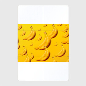 Магнитный плакат 2Х3 с принтом Банановый рай , Полимерный материал с магнитным слоем | 6 деталей размером 9*9 см | банановый | бананы | желтый | кожура | фрукты