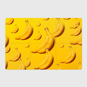 Магнитный плакат 3Х2 с принтом Банановый рай , Полимерный материал с магнитным слоем | 6 деталей размером 9*9 см | банановый | бананы | желтый | кожура | фрукты
