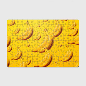Головоломка Пазл магнитный 126 элементов с принтом Банановый рай , полимерный материал с магнитным слоем | 126 деталей, размер изделия —  180*270 мм | банановый | бананы | желтый | кожура | фрукты