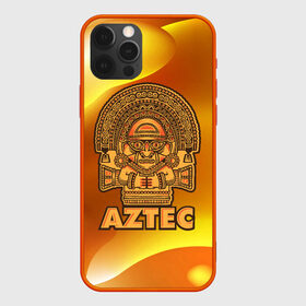 Чехол для iPhone 12 Pro с принтом Aztec Ацтеки , силикон | область печати: задняя сторона чехла, без боковых панелей | ацтеки | ацтекская империя | индеец | индейцы | символ | фигурка