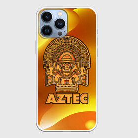 Чехол для iPhone 13 Pro Max с принтом Aztec Ацтеки ,  |  | Тематика изображения на принте: ацтеки | ацтекская империя | индеец | индейцы | символ | фигурка