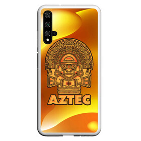 Чехол для Honor 20 с принтом Aztec Ацтеки , Силикон | Область печати: задняя сторона чехла, без боковых панелей | Тематика изображения на принте: ацтеки | ацтекская империя | индеец | индейцы | символ | фигурка