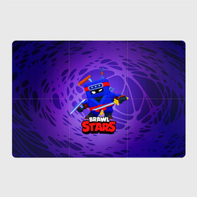 Магнитный плакат 3Х2 с принтом Ninja Ash Brawl Stars Эш  , Полимерный материал с магнитным слоем | 6 деталей размером 9*9 см | ash | brawl | brawl stars | brawlstars | brawl_stars | аш | бравл | бравлстарс | эш