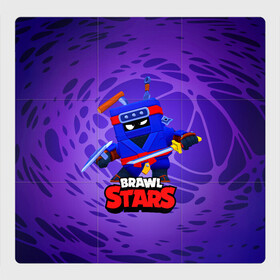 Магнитный плакат 3Х3 с принтом Ninja Ash Brawl Stars Эш  , Полимерный материал с магнитным слоем | 9 деталей размером 9*9 см | ash | brawl | brawl stars | brawlstars | brawl_stars | аш | бравл | бравлстарс | эш