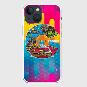 Чехол для iPhone 13 mini с принтом Путешествие Colorful ,  |  | colorful | мир | путешествие | туризм | турист