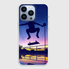 Чехол для iPhone 13 Pro с принтом Skateboarding ,  |  | board | man | skate | skateboard | skateboarder | skateboarding | sport | street | sunset | доска | закат | скейт | скейтборд | скейтбординг | скейтбордист | спорт | улица | человек