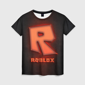 Женская футболка 3D с принтом ROBLOX NEON RED , 100% полиэфир ( синтетическое хлопкоподобное полотно) | прямой крой, круглый вырез горловины, длина до линии бедер | neon | roblox | игра | компьютерная игра | логотип | неон | онлайн | онлайн игра | роблакс | роблокс