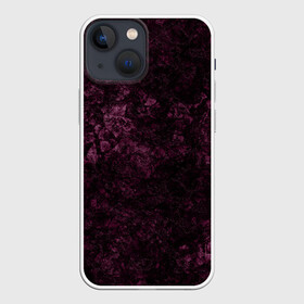 Чехол для iPhone 13 mini с принтом Мраморная текстура камня ,  |  | абстрактный | бархатный | бордовый | камень | модный | мрамор | пурпурный | современный узор