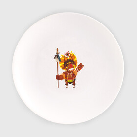 Тарелка с принтом Вождь краснокожих , фарфор | диаметр - 210 мм
диаметр для нанесения принта - 120 мм | Тематика изображения на принте: америка | вождь | вождь племени | индеец | копье | костюм индейца | племя