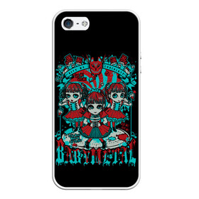 Чехол для iPhone 5/5S матовый с принтом Blue BabyMetal , Силикон | Область печати: задняя сторона чехла, без боковых панелей | alternative | baby metal | babymetal | metall | music | rock | альтернатива | каваий метал | металл | музыка | рок