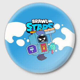 Значок с принтом Ash Brawl Stars Эш  ,  металл | круглая форма, металлическая застежка в виде булавки | Тематика изображения на принте: ash | brawl | brawl stars | brawlstars | brawl_stars | аш | бравл | бравлстарс | эш