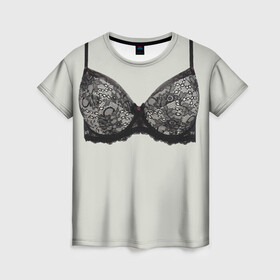 Женская футболка 3D с принтом Странная, но классная я , 100% полиэфир ( синтетическое хлопкоподобное полотно) | прямой крой, круглый вырез горловины, длина до линии бедер | бельё | лифчик. бюстгальтер | провокация | странная | я классная