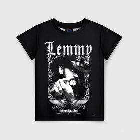 Детская футболка 3D с принтом RIP Lemmy , 100% гипоаллергенный полиэфир | прямой крой, круглый вырез горловины, длина до линии бедер, чуть спущенное плечо, ткань немного тянется | alternative | metall | motorhead | music | rock | альтернатива | лемми | металл | моторхед | моторхэд | музыка | рок