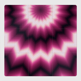 Магнитный плакат 3Х3 с принтом Черно-пурпурный калейдоскоп , Полимерный материал с магнитным слоем | 9 деталей размером 9*9 см | абстрактный | бордовый | геометрический | зигзаг | калейдоскоп | модный | орнамент | современный | черный