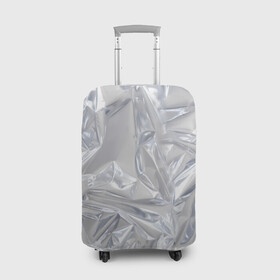 Чехол для чемодана 3D с принтом Голографичная фольга , 86% полиэфир, 14% спандекс | двустороннее нанесение принта, прорези для ручек и колес | голографическая | голография | метал | паттерн | текстура | текстура метала | тренд | фольга