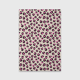 Обложка для паспорта матовая кожа с принтом Леопардовый принт розовый , натуральная матовая кожа | размер 19,3 х 13,7 см; прозрачные пластиковые крепления | Тематика изображения на принте: бежевый | леопард | леопардовый принт | молочный цвет | пятнистый | розовый