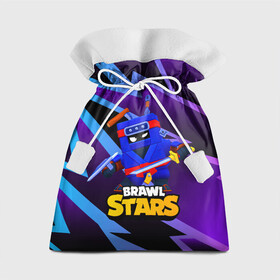 Подарочный 3D мешок с принтом Ash Brawl Stars Эш  , 100% полиэстер | Размер: 29*39 см | Тематика изображения на принте: ash | brawl | brawl stars | brawlstars | brawl_stars | аш | бравл | бравлстарс | эш