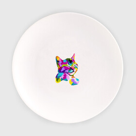 Тарелка с принтом Кот Журбей в стиле АРТ , фарфор | диаметр - 210 мм
диаметр для нанесения принта - 120 мм | журбей | красочный кот | милая мордочка | настроение | обнимашки. | позитив | поп арт