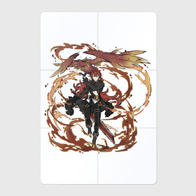 Магнитный плакат 2Х3 с принтом Дилюк в деле , Полимерный материал с магнитным слоем | 6 деталей размером 9*9 см | арт | дилюк | мондштадт | огненная птица | огонь | пиро | пламя | птица | рисунок | феникс | языки пламени
