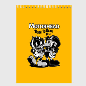 Скетчбук с принтом Motorhead x Cuphead , 100% бумага
 | 48 листов, плотность листов — 100 г/м2, плотность картонной обложки — 250 г/м2. Листы скреплены сверху удобной пружинной спиралью | alternative | cuphead | metall | motorhead | music | rock | альтернатива | капхэд | лемми | металл | моторхед | моторхэд | музыка | рок